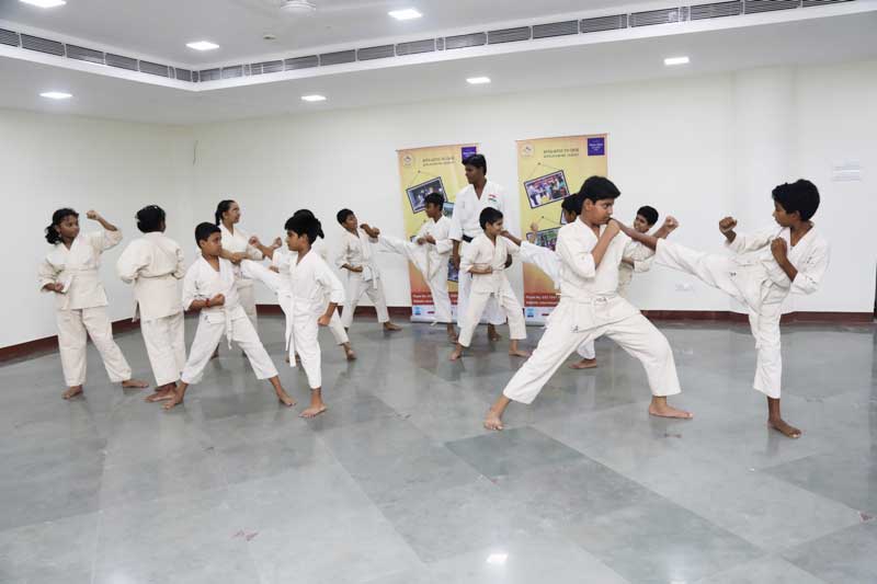 Students at Karate Classes