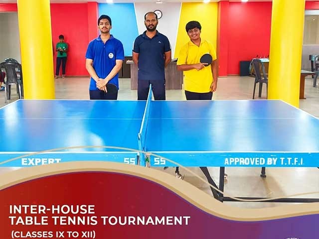 Inter house Table Tennis Tournament (Classes IX to XII)